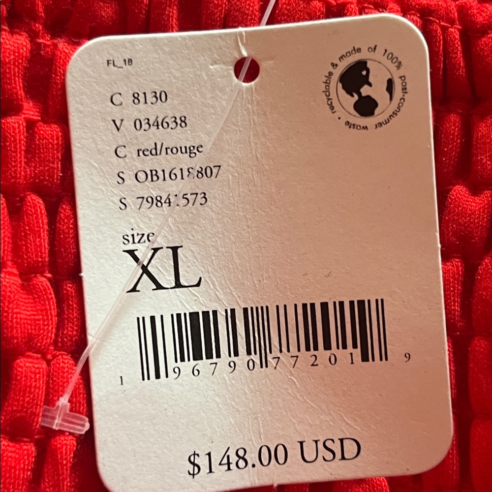 NWT Free People Filmore Romper Red Strapless XL NWT Mixed Media Belted Waist - Picture 10 of 10